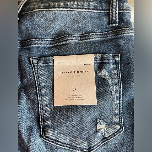 Flying Monkey High-rise Button Skinny Jeans; NWT; size 29 - Picture 9 of 11